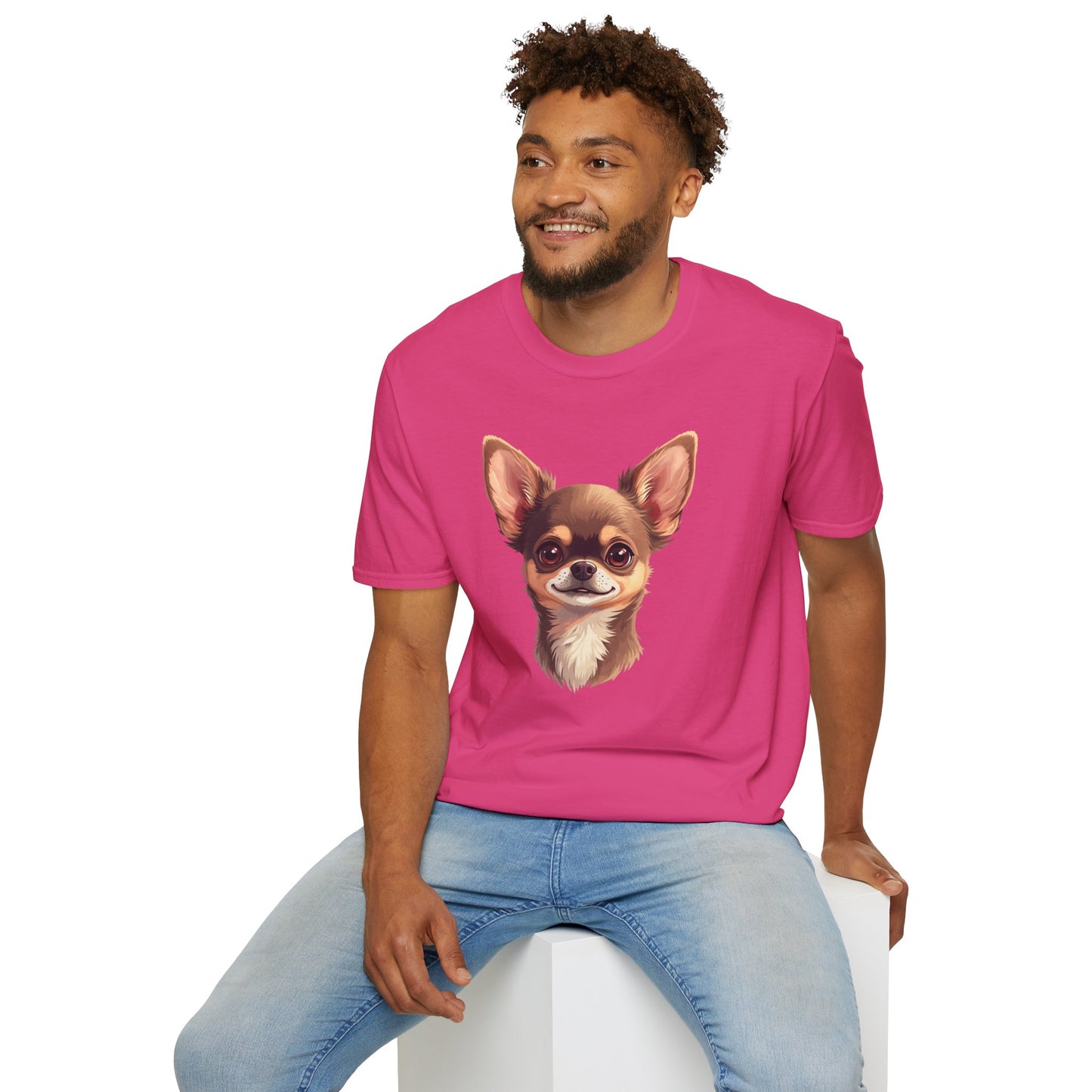 Chihuahua Dog Portrait Shirt – Chihuahua Dog Lover Gift, Cute Dog Mom Tee, Dog Dad Shirt, Pet Breed Apparel