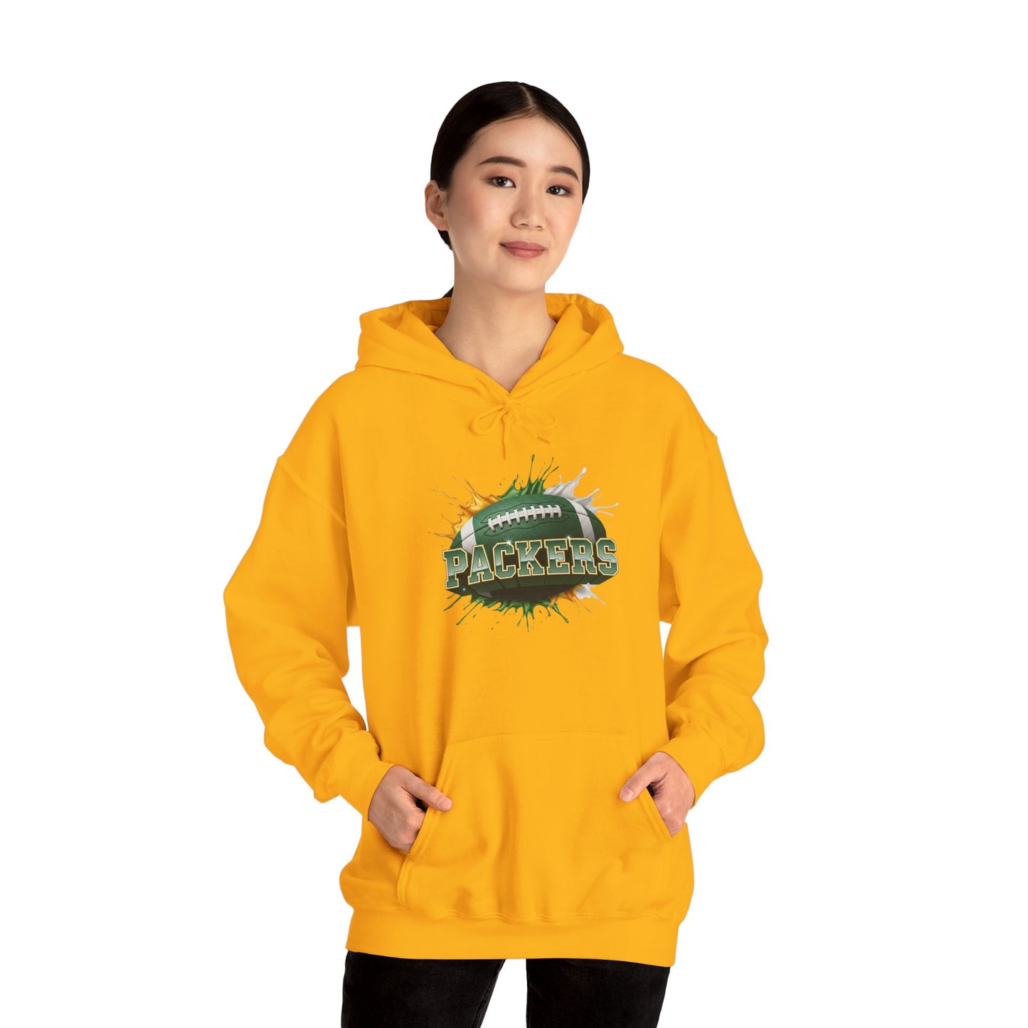 Green Bay Football Hoodie, Green Bay Team Hoodie, Football Gift for Green Bay Fans, Game Day Sports Fan Apparel, Football Fan Gift