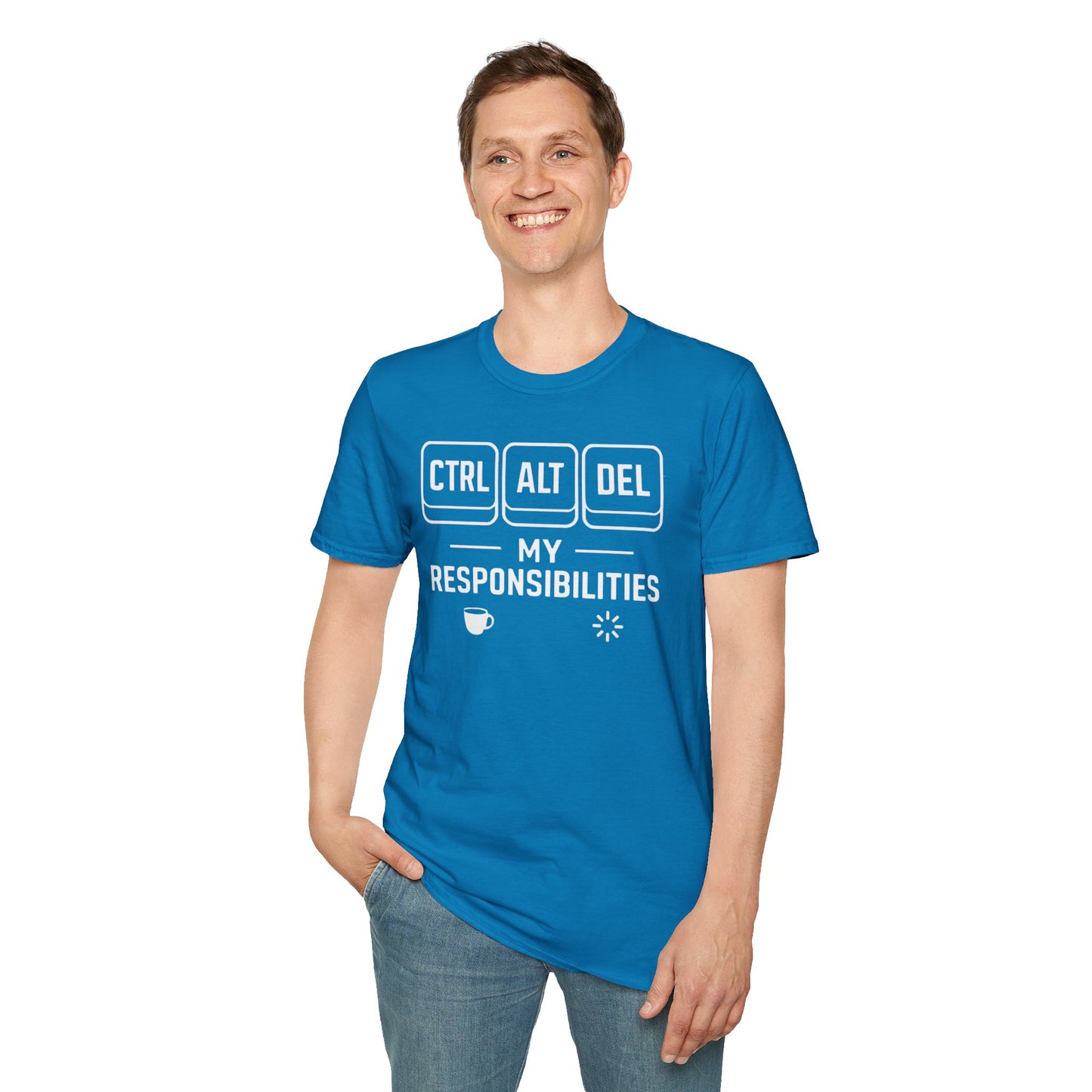 Funny Programmer Shirt, Ctrl Alt Del My Responsibilities Tee, Tech Humor Shirt, Geek Gift, Computer Nerd Unisex Tee
