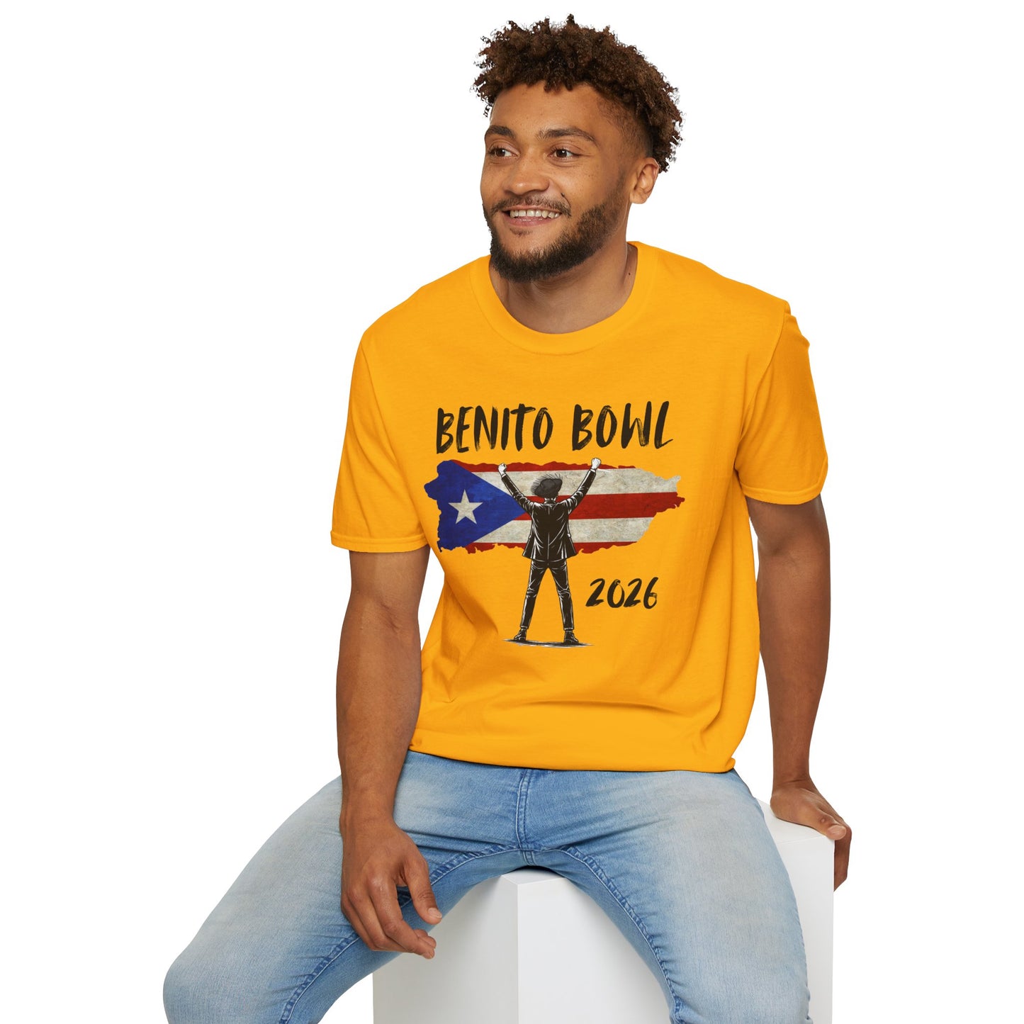 Benito Bowl 2026 PR Flag, Benito Bowl T-Shirt, Football Fan Gift, Puerto Rico Boricua Heritage Culture Pride Tee