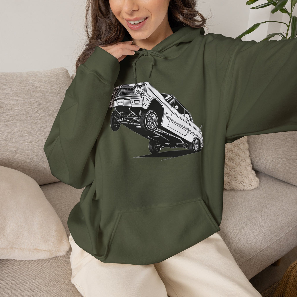 Classic Car Hoodie, Lowrider Car Hoodie, Vintage Auto Hoodie, Car Enthusiast Sweatshirt, Unisex Automotive Hoodie
