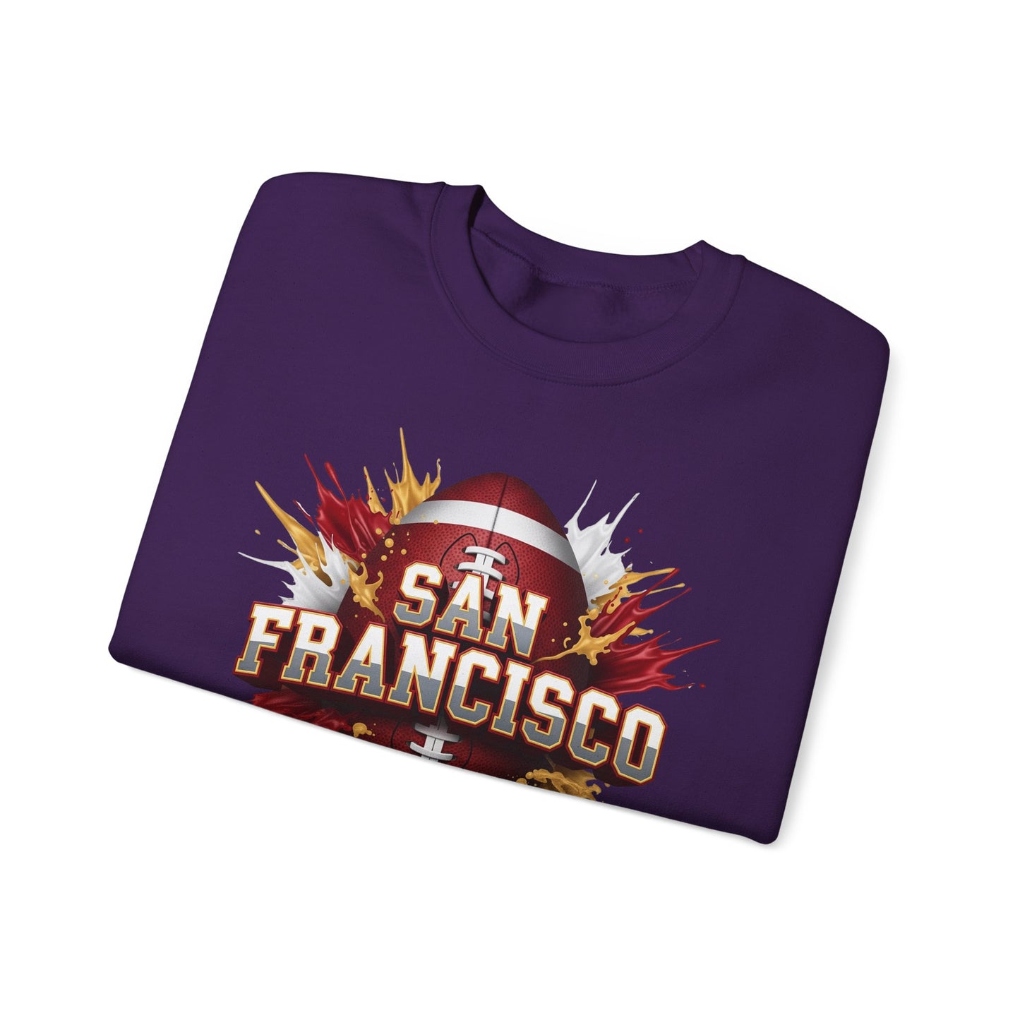 San Francisco Football Sweatshirt, San Francisco Team Sweatshirt, Football Gift for San Fran Fans, Game Day Fan Apparel, Football Fan Gift