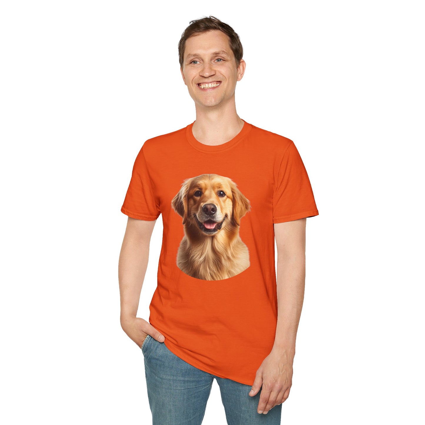 Golden Retriever Dog Portrait Shirt – Lab Dog Lover Gift, Cute Dog Mom Tee, Dog Dad Shirt, Pet Breed Apparel