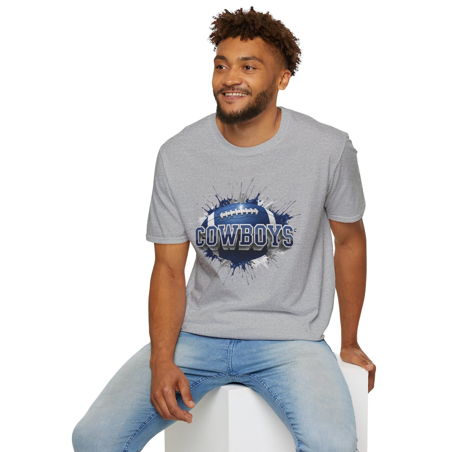 Dallas Football Unisex T-Shirt, Dallas Team Tee, Football Gift for Dallas Fans, Game Day Shirt, Sports Fan Apparel Football Tee