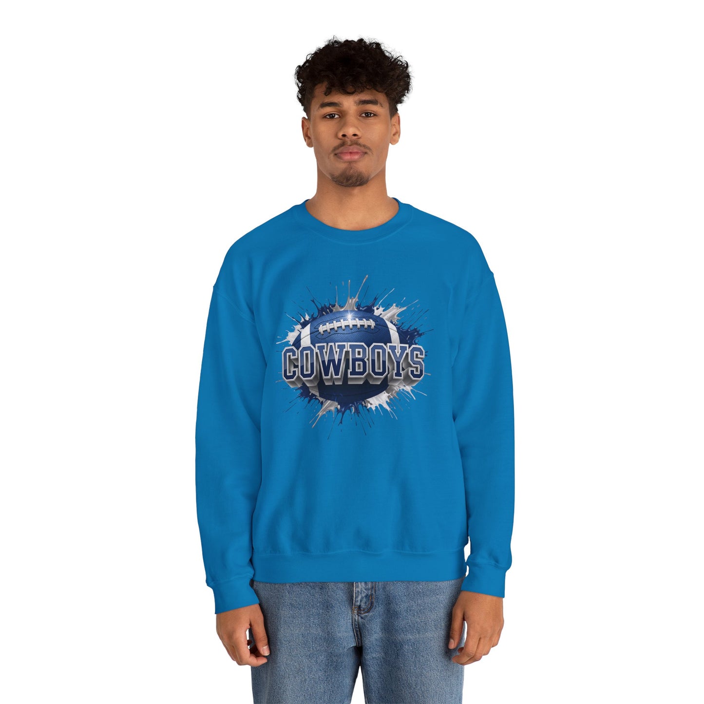 Dallas Football Sweatshirt, Dallas Team Sweatshirt, Football Gift for Dallas Fans, Game Day Sports Fan Football Apparel