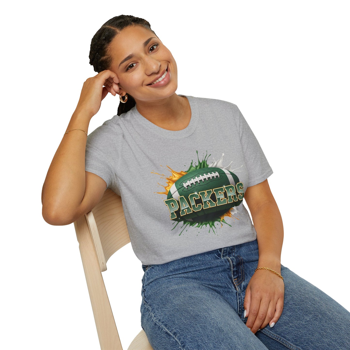 Green Bay Football Unisex T-Shirt, Green Bay Team Tee, Football Gift for Green Bay Fans, Game Day Shirt, Sports Fan Apparel Football Tee