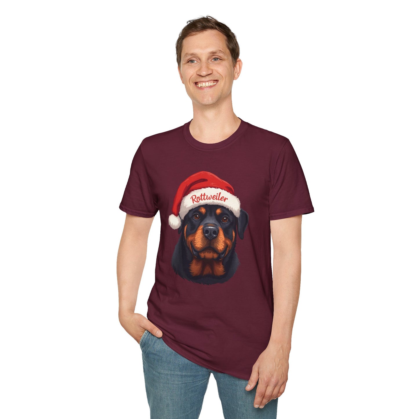 Rottweiler Dog Portrait Shirt – Rottweiler Dog Lover Gift, Cute Dog Mom Tee, Dog Dad Shirt, Pet Breed Apparel