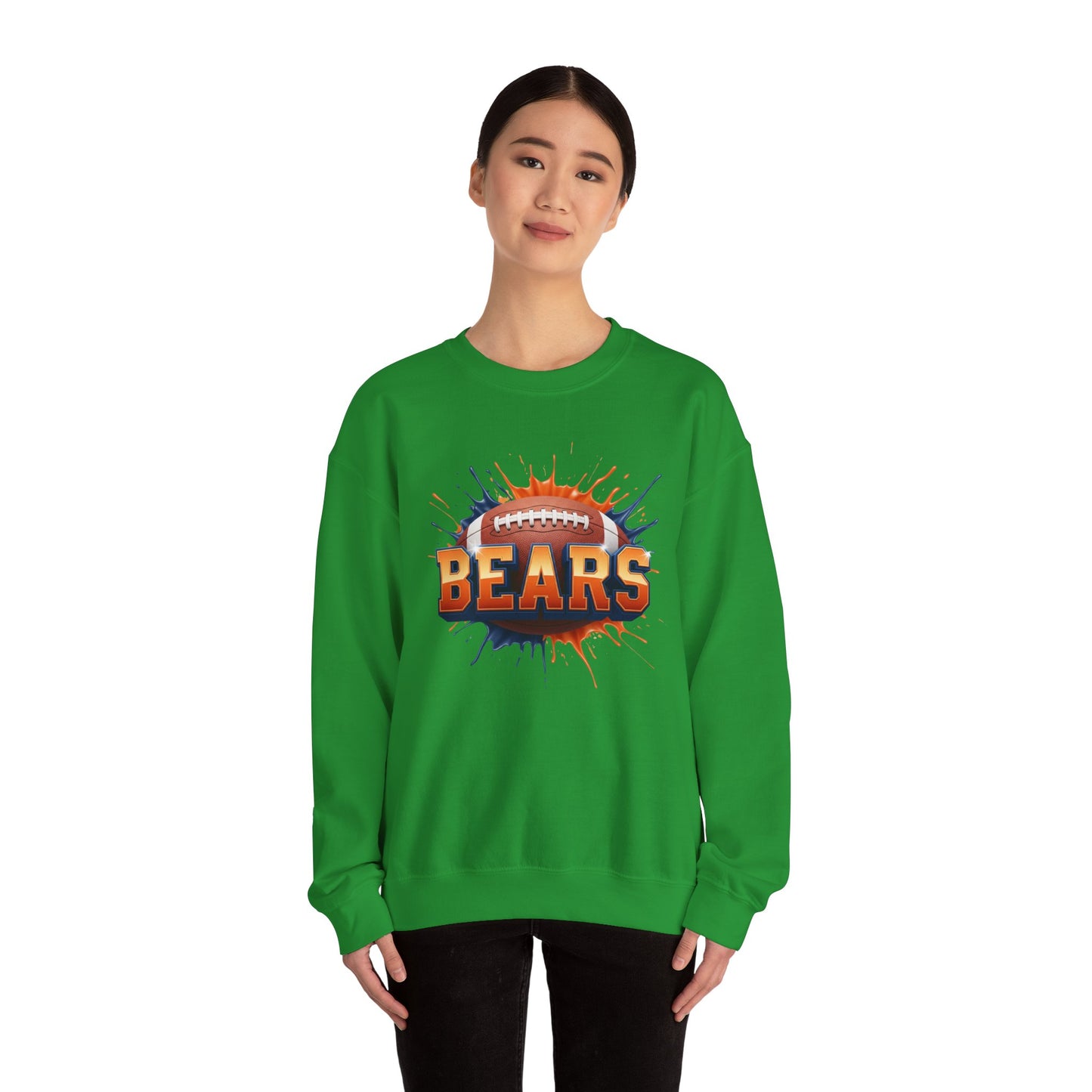 Chicago Football Sweatshirt, Chicago Team Sweatshirt, Football Gift for Chicago Fans, Game Day Sports Fan Football Apparel