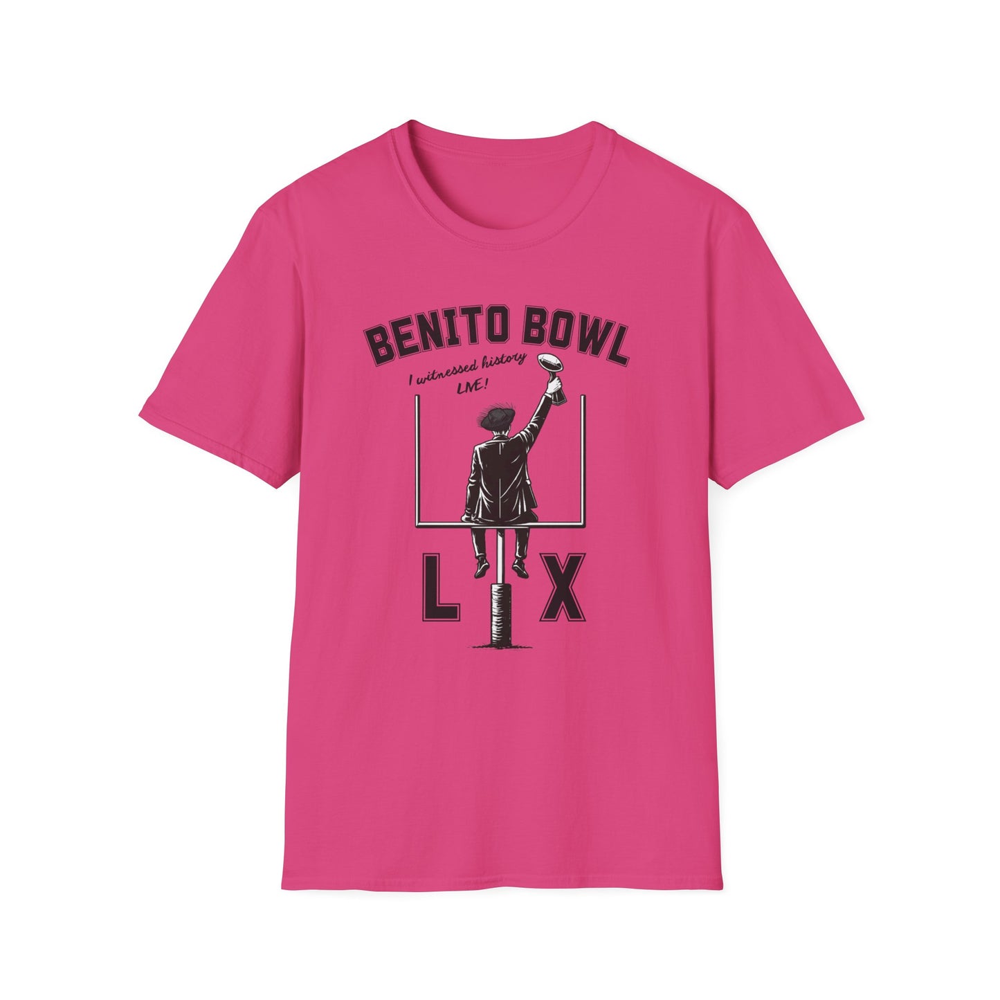 Benito Bowl LX Shirt – Witnessed History Live – Football Graphic Tee, Benito Bowl Shirt, Football Fan Gift, Puerto Rico Heritage Tee, Boricua Pride Gift