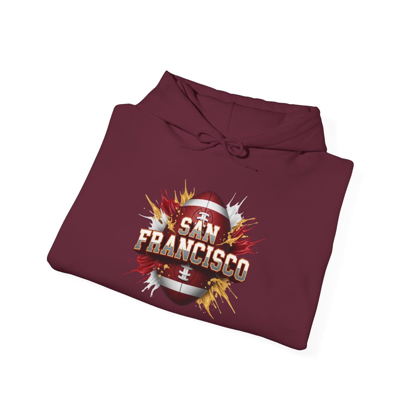 San Francisco Football Hoodie, San Francisco Team Hoodie, Football Gift for San Francisco Fans, Game Day Sports Fan Apparel, Football Fan
