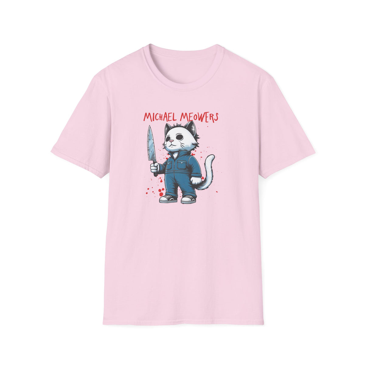 Michael Meowers Halloween Funny Cat T-Shirt, Scary Movie Tee, Halloween Cat Shirt, Horror Movie Cat Fan Gift, Horror Movie Character