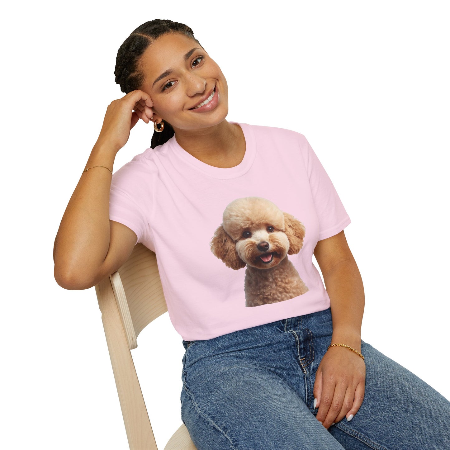 Poodle Dog Portrait Shirt – Poodle Dog Lover Gift, Cute Dog Mom Tee, Dog Dad Shirt, Pet Breed Apparel