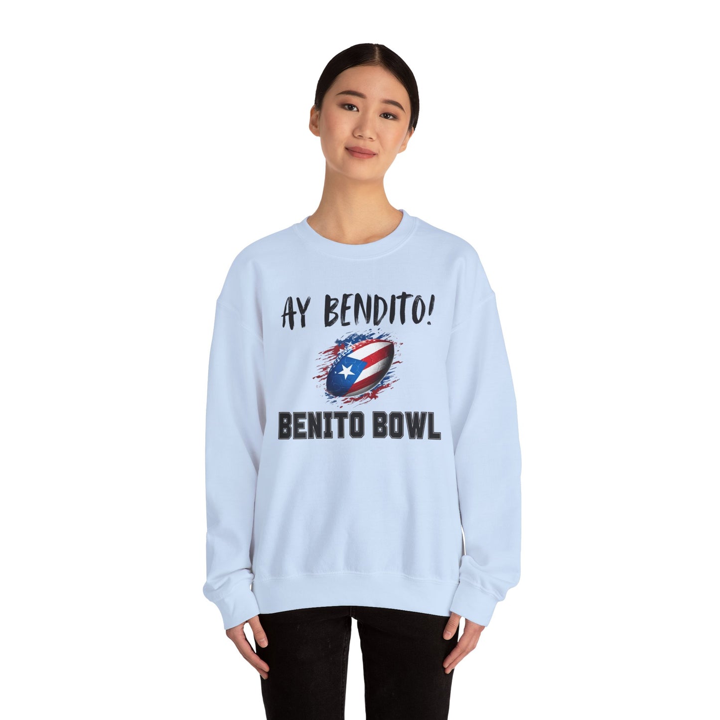 Ay Bendito! Benito Bowl Sweatshirt, Halftime Benito Shirt, Football Fan Gift, Benito Sweatshirt, Puerto Rico Heritage Boriqua Pride Gift