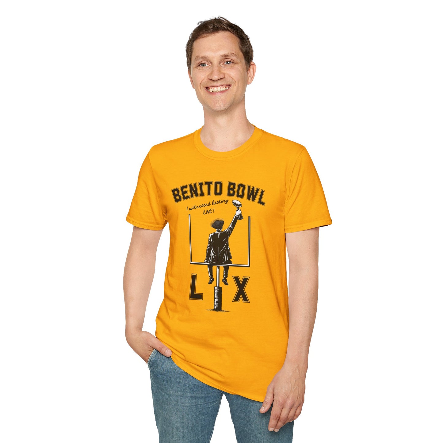Benito Bowl LX Shirt – Witnessed History Live – Football Graphic Tee, Benito Bowl Shirt, Football Fan Gift, Puerto Rico Heritage Tee, Boricua Pride Gift