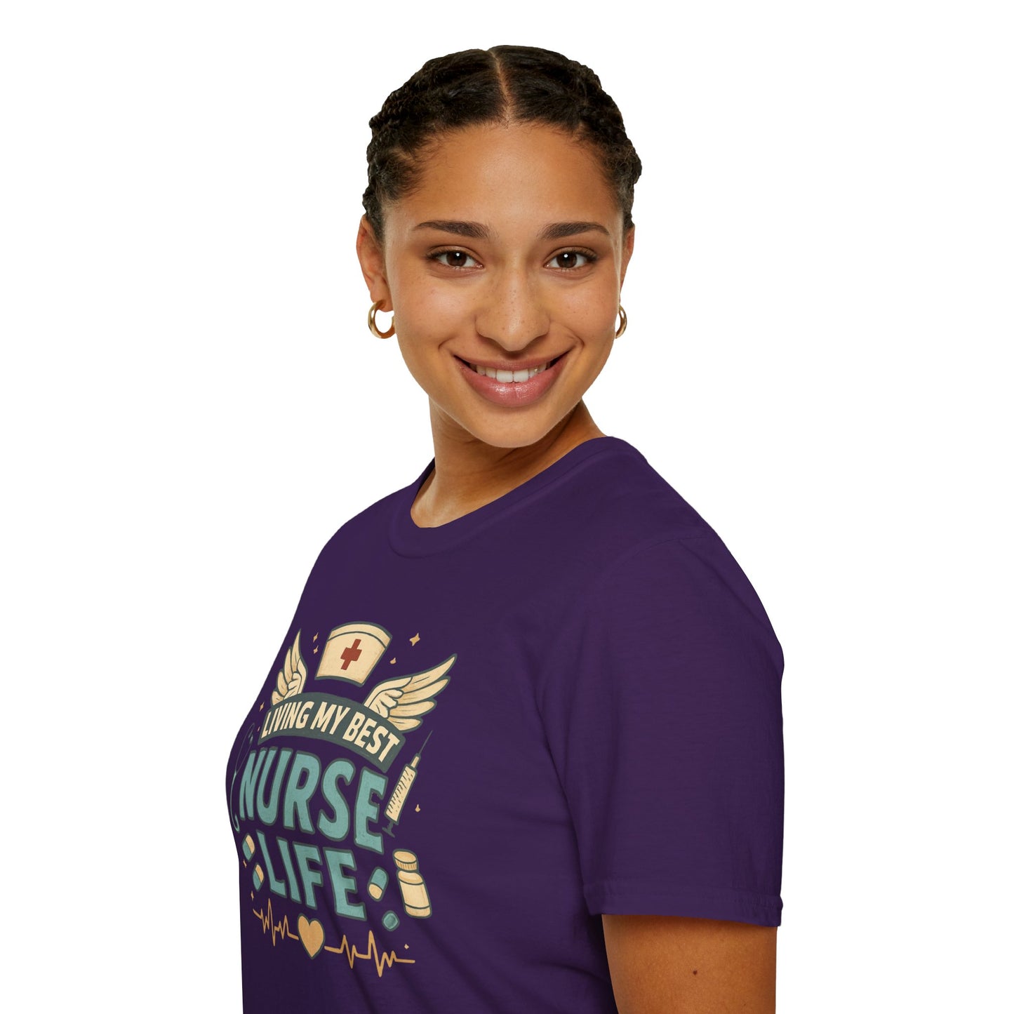 Living My Best Nurse Life Shirt – Cute Nurse Shirt for Women – RN Nurse Life Tee – Nurse Appreciation Gift, Medical Worker Shirt
