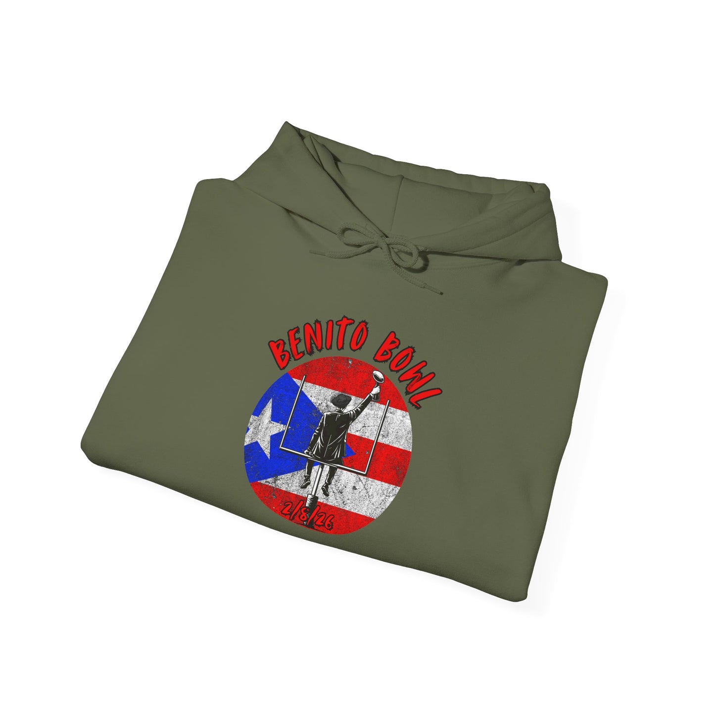 Benito Bowl 2/8/26 Puerto Rico Heritage Hoodie, Boricua Pride Football Fan gift