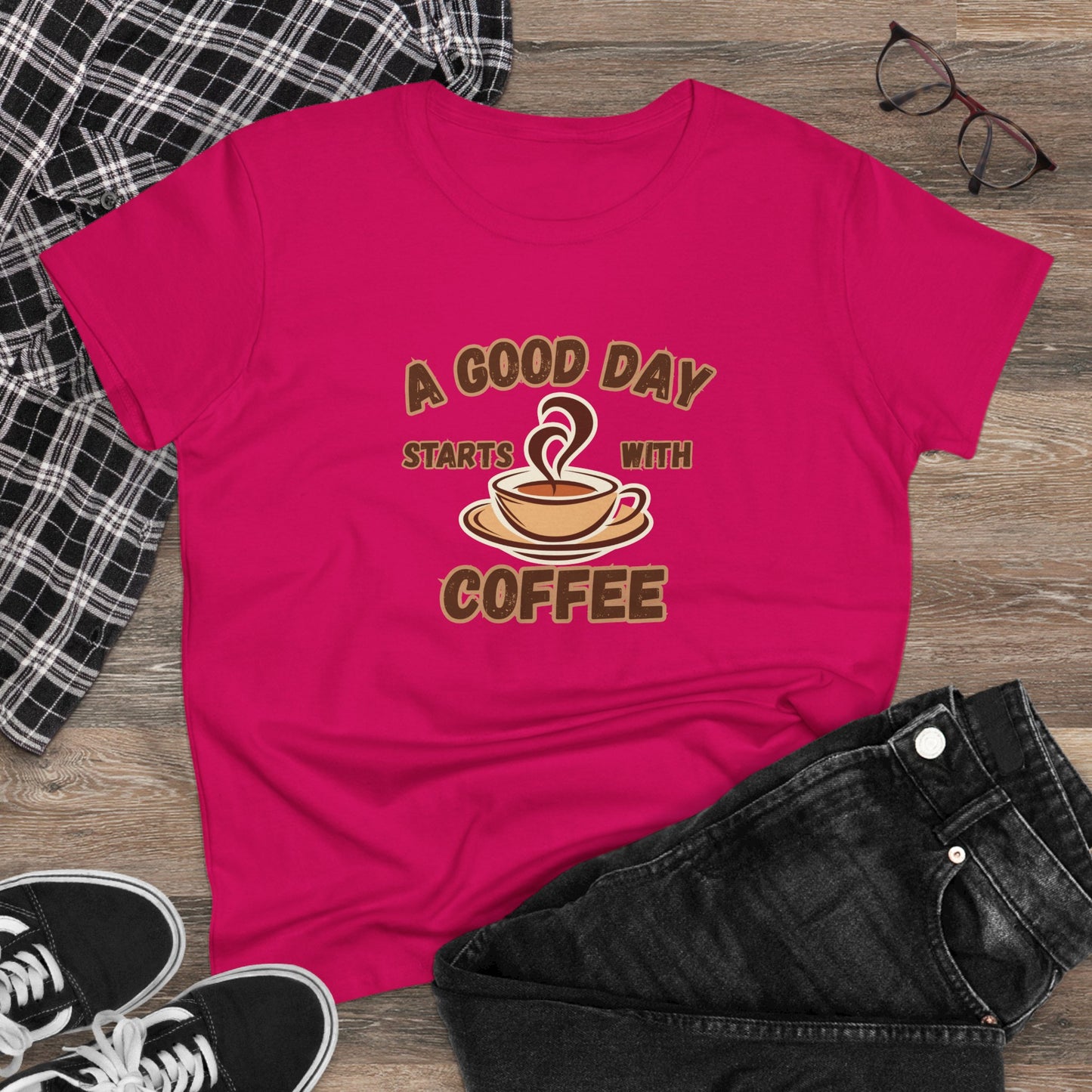 A Good Day Starts with Coffee Shirt, Funny Coffee Shirt, Mother's Day Gift, Coffee Lover Gift, Mom Gift, Coffee Drinker Gift, Mother Gift