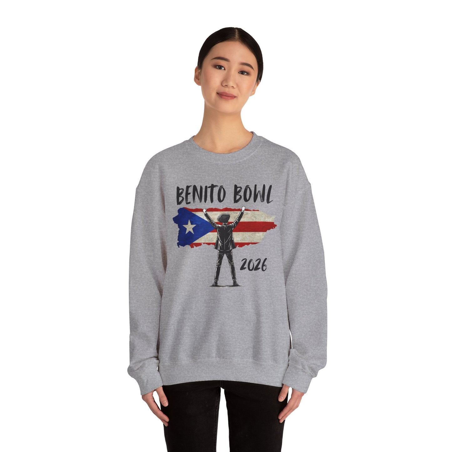 Benito Bowl 2026 PR Flag Sweatshirt, Benito Bowl, Football Fan Gift, Puerto Rico Boricua Heritage Culture Pride sweatshirt