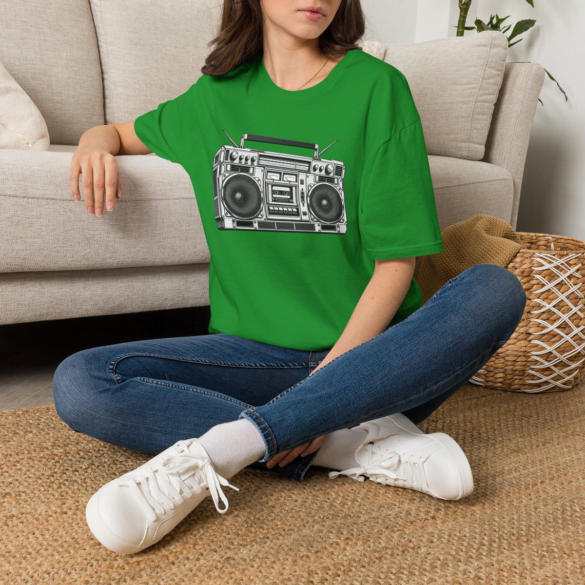 Boombox T-Shirt, Retro Music Shirt, Vintage Cassette Radio Tee, 80s 90s Nostalgia, Music Lover Gift