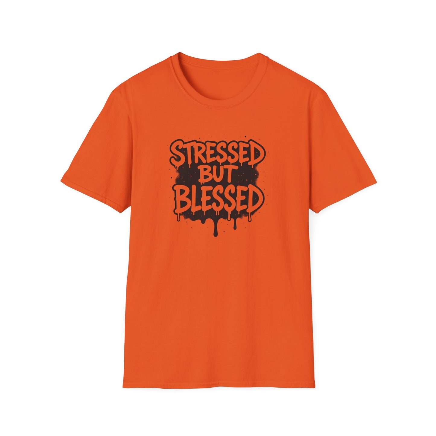 Stressed But Blessed T-Shirt – Inspirational Christian Quote Tee, Faith Graphic Shirt for Everyday Motivation