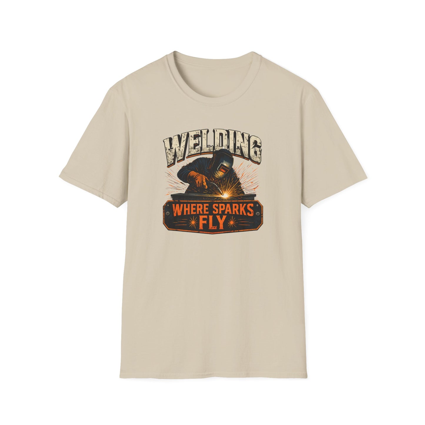 Welding Where Sparks Fly Shirt, Funny Welder T Shirt Gift, Welding Graphic Tee, Metal Worker Shirt, Blue Collar Tee