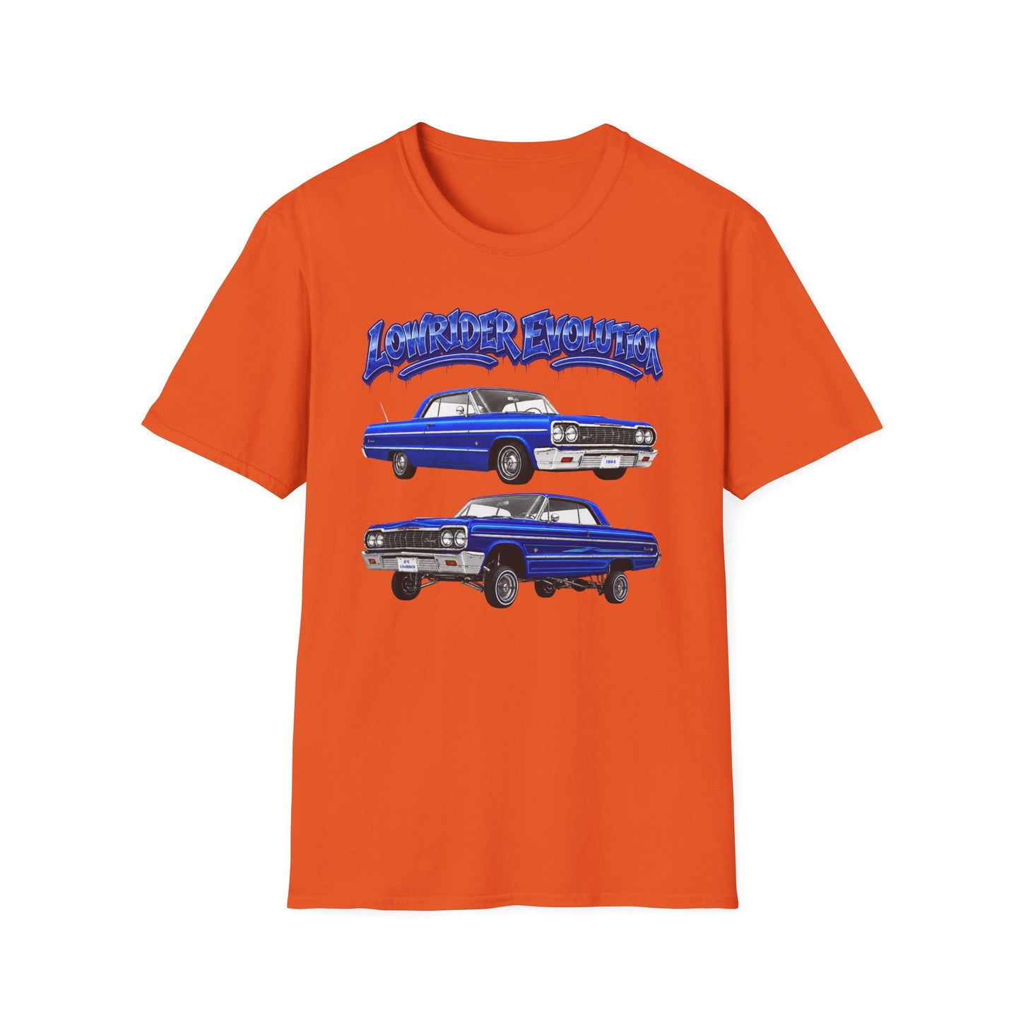 Classic Lowrider Shirt, Lowrider Evolution Tee, Blue Vintage Car Shirt, Car Enthusiast Gift, Retro Auto Graphic Tee