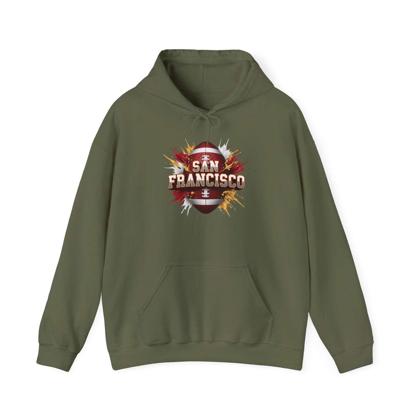 San Francisco Football Hoodie, San Francisco Team Hoodie, Football Gift for San Francisco Fans, Game Day Sports Fan Apparel, Football Fan
