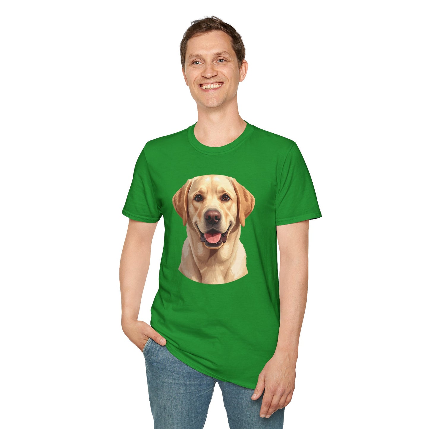 Labrador Retriever Dog Portrait Shirt – Lab Dog Lover Gift, Cute Dog Mom Tee, Dog Dad Shirt, Pet Breed Apparel