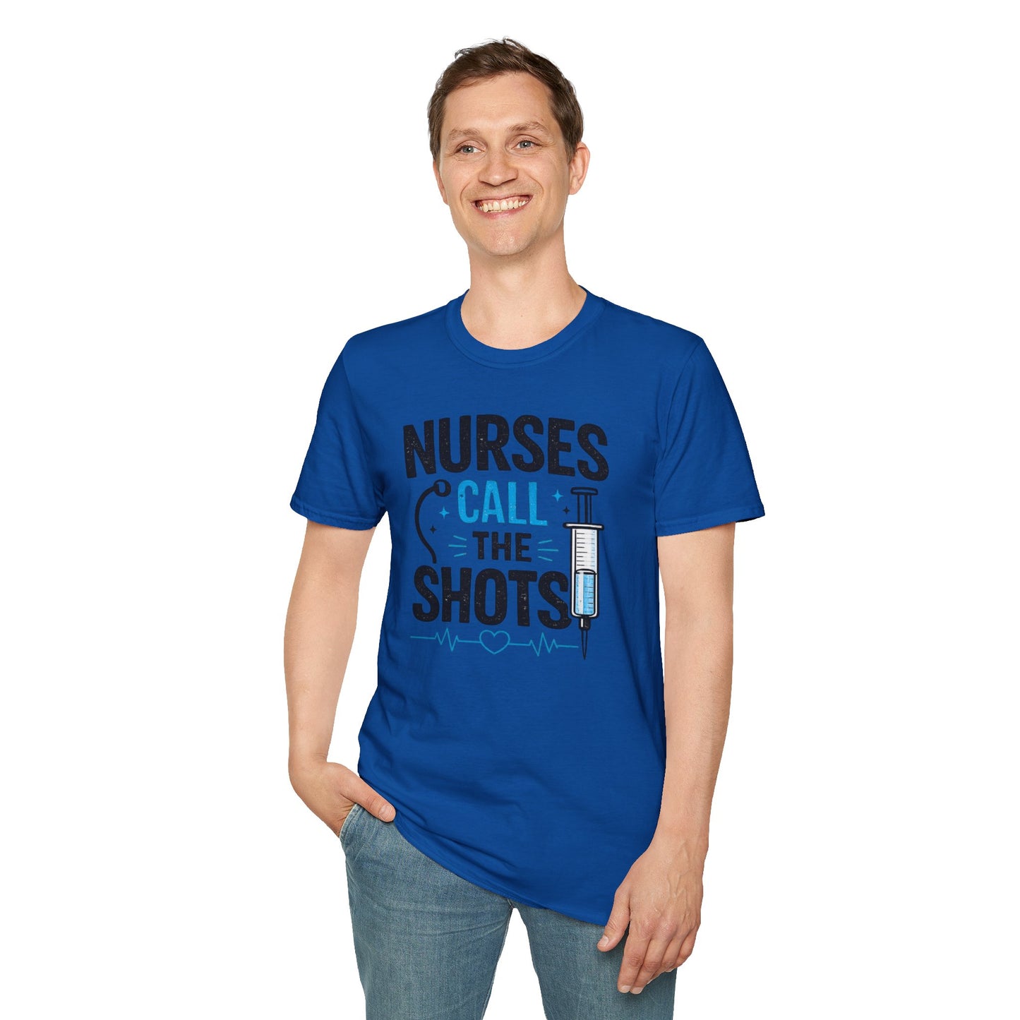 Nurses Call The Shots Shirt Funny Nurse Gift Medical Humor RN CNA Nursing Tee