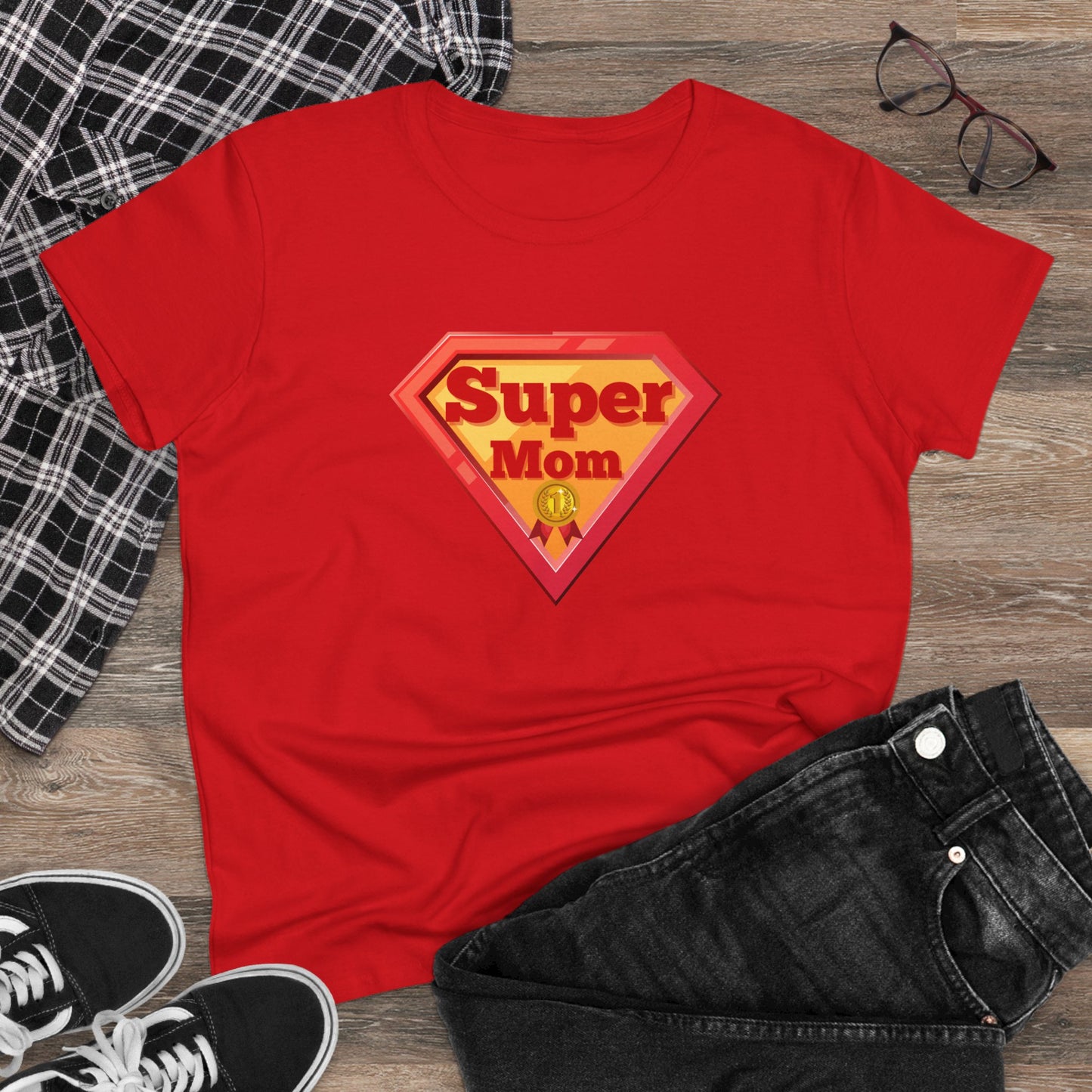 Supermom T-Shirt, Gift for Mom, Cute Summer Top, Mother's Day Gift, Family Gatherings, Casual Wear, Mom's Birthday, Supermom
