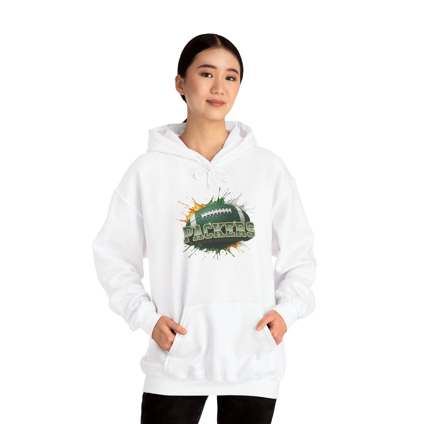 Green Bay Football Hoodie, Green Bay Team Hoodie, Football Gift for Green Bay Fans, Game Day Sports Fan Apparel, Football Fan Gift