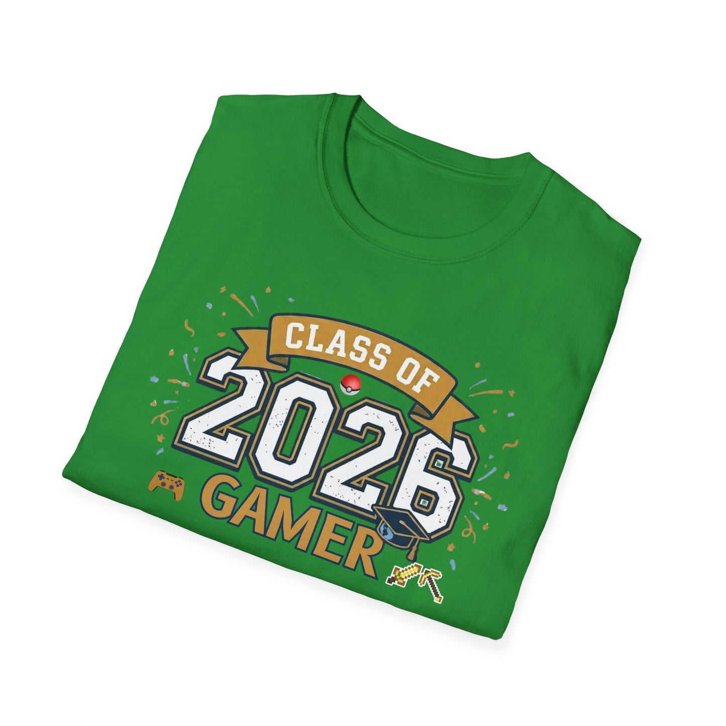 Class of 2026 Gamer T-Shirt – Graduation Gift for Gamers, Senior 2026 Shirt, Video Game Grad Tee, High School or College
