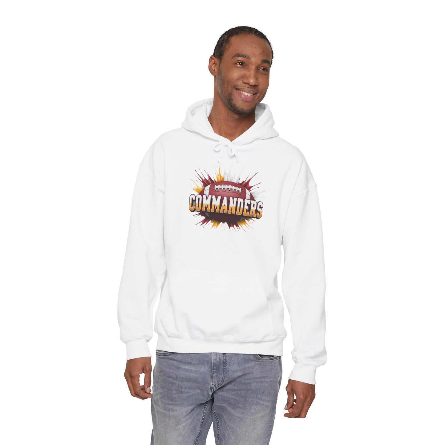 Washington Football Hoodie, Washington Team Hoodie, Football Gift for Washington Fans, Game Day Sports Fan Apparel Gift
