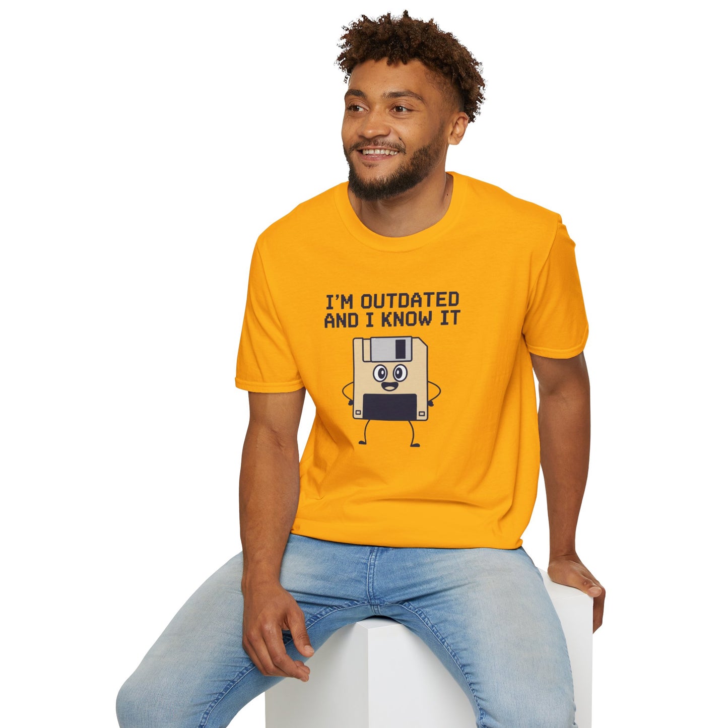 Funny Floppy Disk Shirt, Im Outdated and I Know It Tee, Retro Tech Shirt, Computer Nerd Gift, Geek Unisex T Shirt