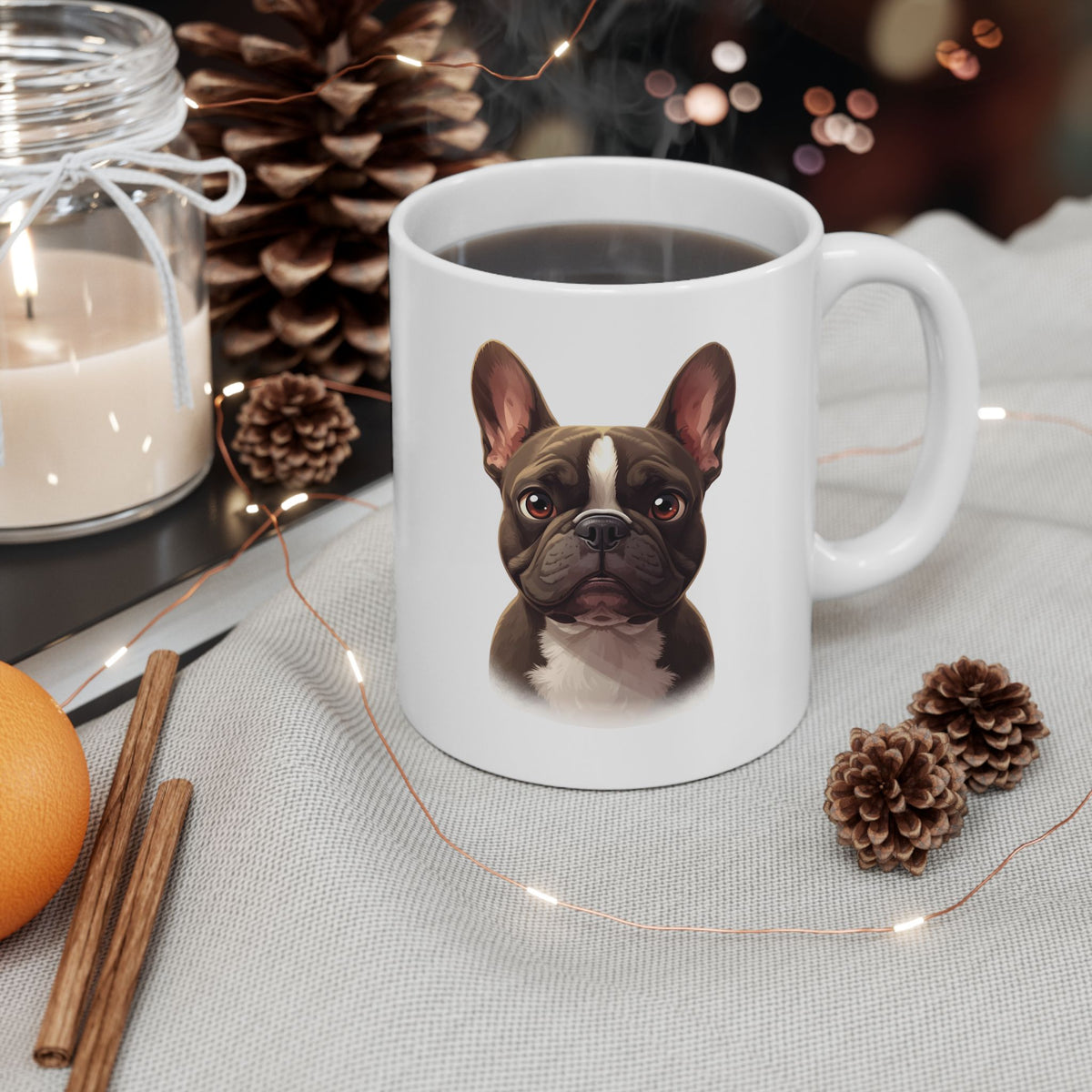 Frenchie Mug, French Bulldog Coffee Mug, Dog Lover Mug, Pet Parent Gift, Frenchie Mom Dad Cup 11oz or 15oz, Dog Lover Gift