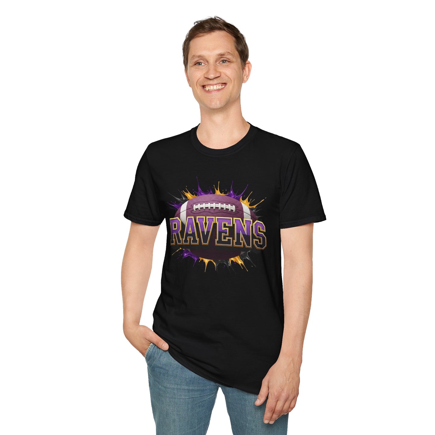 Baltimore Football Unisex T-Shirt, Baltimore Team Tee, Football Gift for Baltimore Fans, Game Day Shirt, Sports Fan Apparel Football Tee