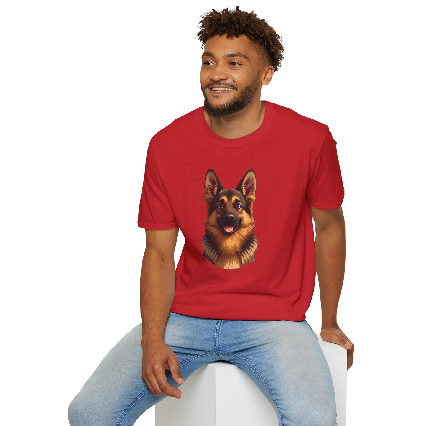 German Shepherd Dog Portrait Shirt – German Shepherd Dog Lover Gift, Cute Dog Mom Tee, Dog Dad Shirt, Pet Breed Apparel