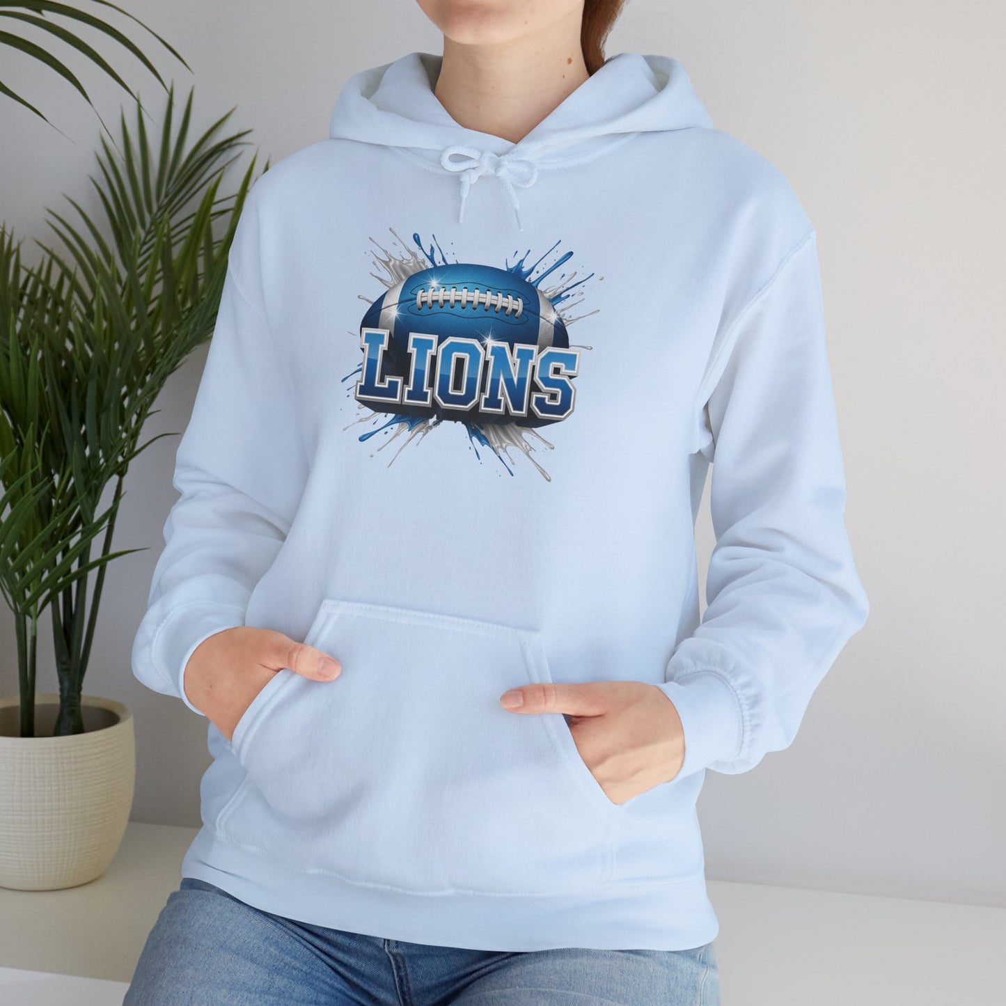 Detroit Football Hoodie, Detroit Team Hoodie, Football Gift for Detroit Fans, Game Day Sports Fan Apparel, Football Fan Gift