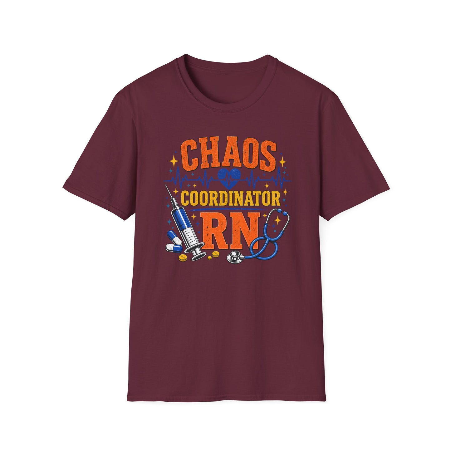 Chaos Coordinator RN Shirt – Funny Nurse Shirt – Nurse Life Tee – Medical Humor Gift for Nurses, RN LPN CNA Nursing Shirt
