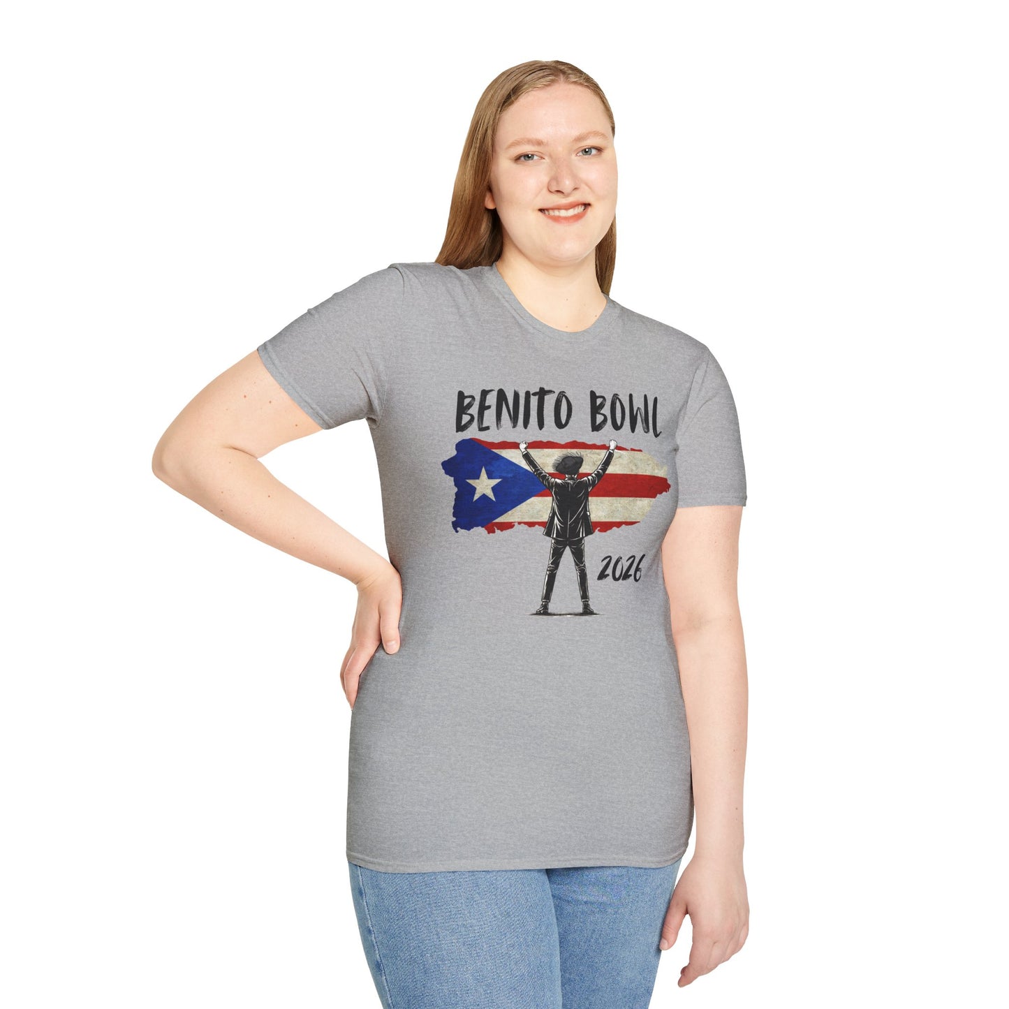 Benito Bowl 2026 PR Flag, Benito Bowl T-Shirt, Football Fan Gift, Puerto Rico Boricua Heritage Culture Pride Tee