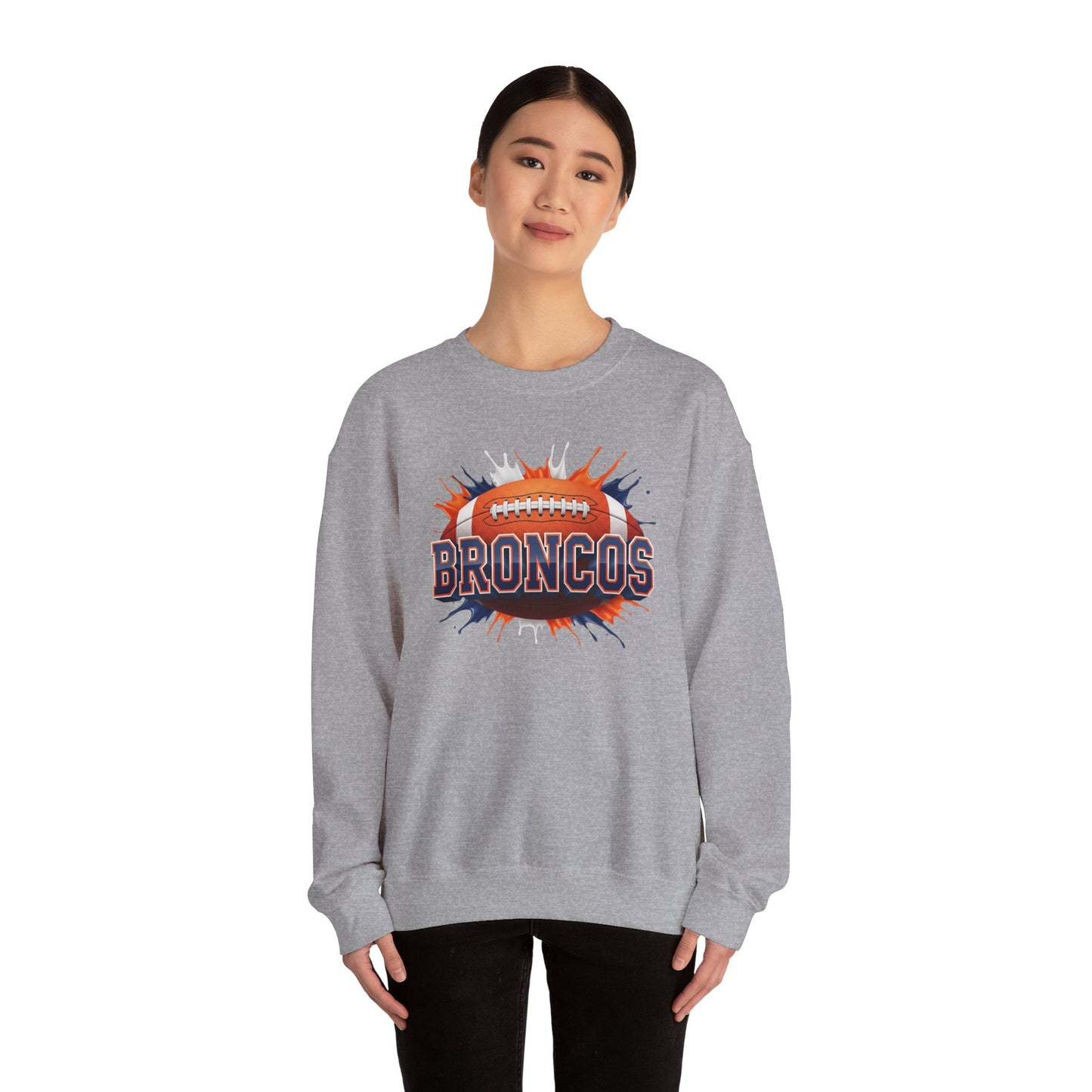 Denver Football Sweatshirt, Denver Team Sweatshirt, Football Gift for Denver Fans, Game Day Sports Fan Football Apparel