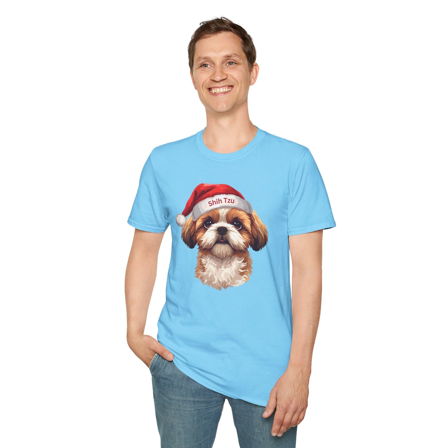 Shih Tzu Dog Portrait Shirt – Shih Tzu Dog Lover Gift, Cute Dog Mom Tee, Dog Dad Shirt, Pet Breed Apparel