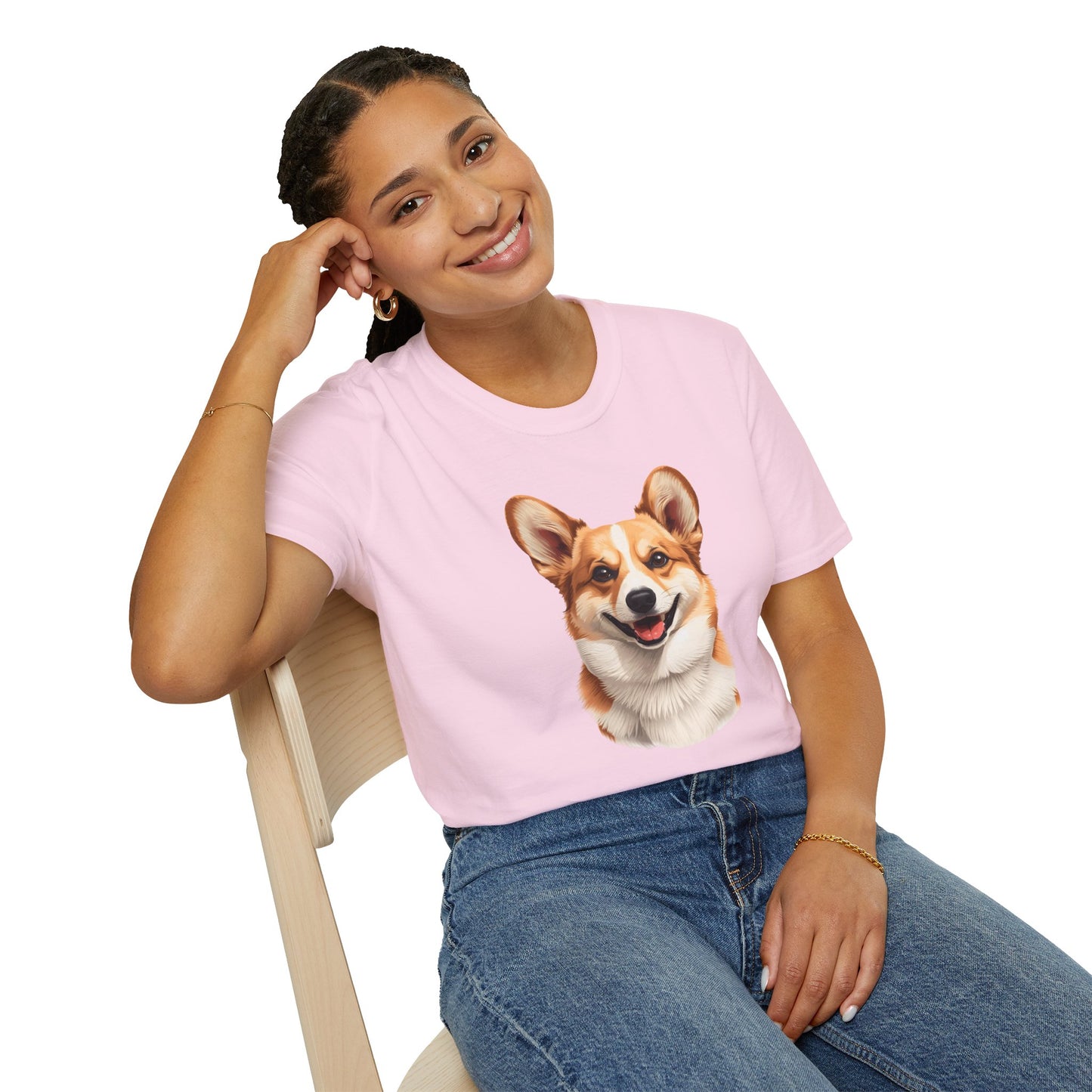 Corgi Dog Portrait Shirt – Corgi Dog Lover Gift, Cute Dog Mom Tee, Dog Dad Shirt, Pet Breed Apparel