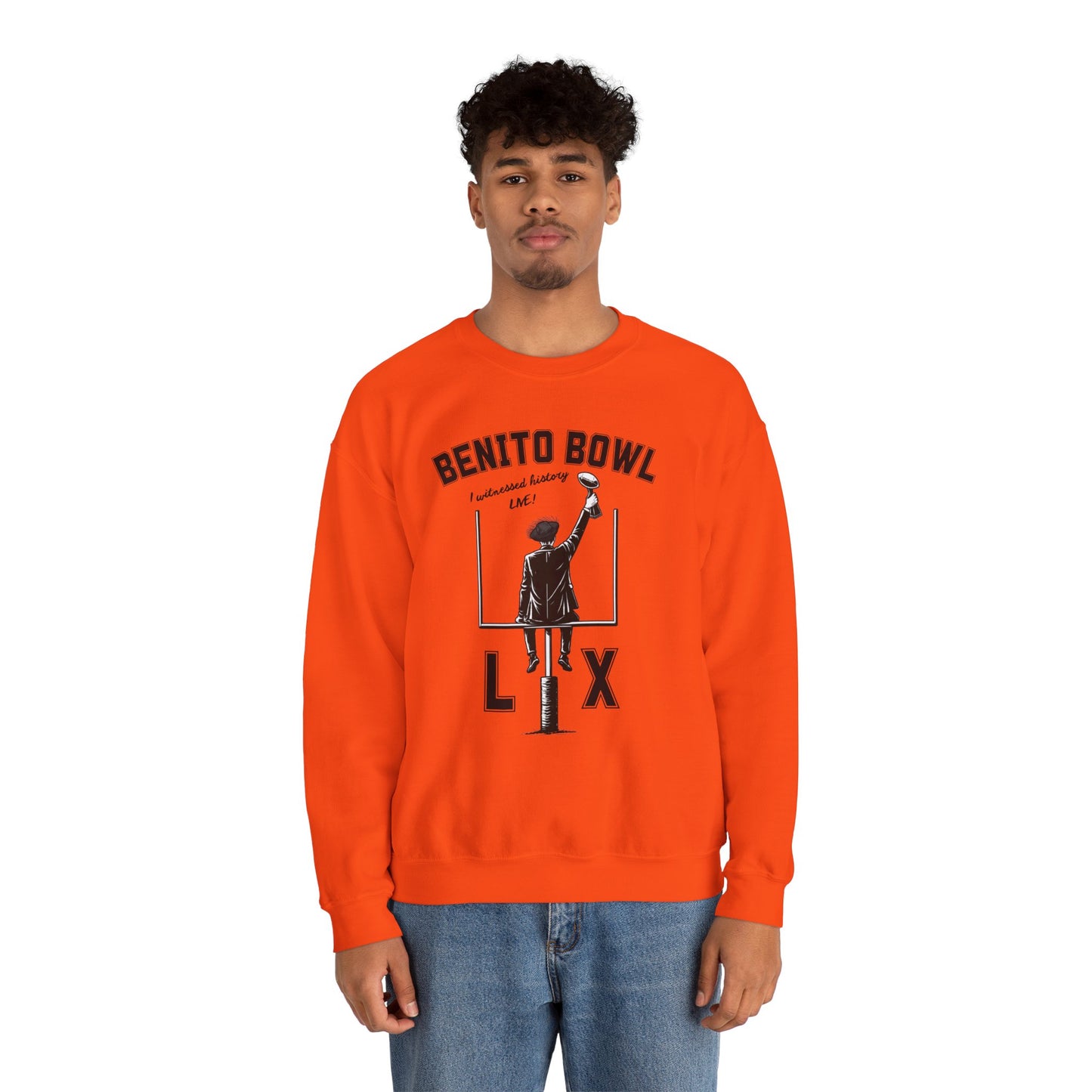 Benito Bowl LX Witnessed History Live Halftime Sweatshirt, Football Fan Gift, Benito Sweatshirt, Puerto Rico Boricua Heritage