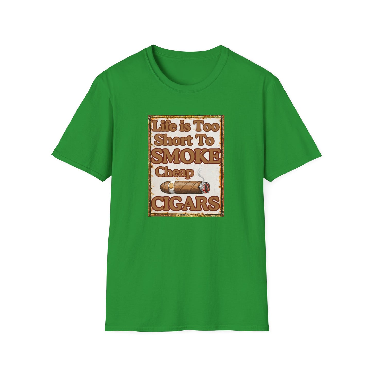 Life is too Short to Smoke Cheap Cigars T-Shirt, BBQ Pool Party Shirt, Fathers Day Gift, Relaxation Leisure, Cigar lover Gift, Grandpa Gift