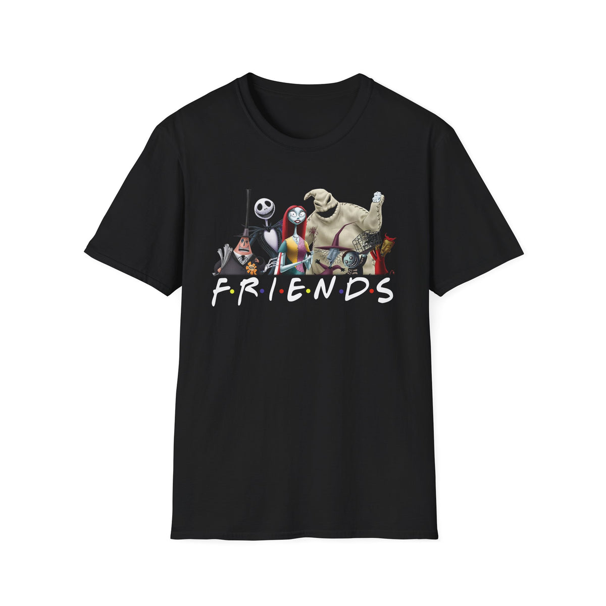 The Nightmare Before Christmas Skellington Family Friends T-Shirt, Scary Movie Tee, Halloween Shirt, Horror Movie Characters Gift