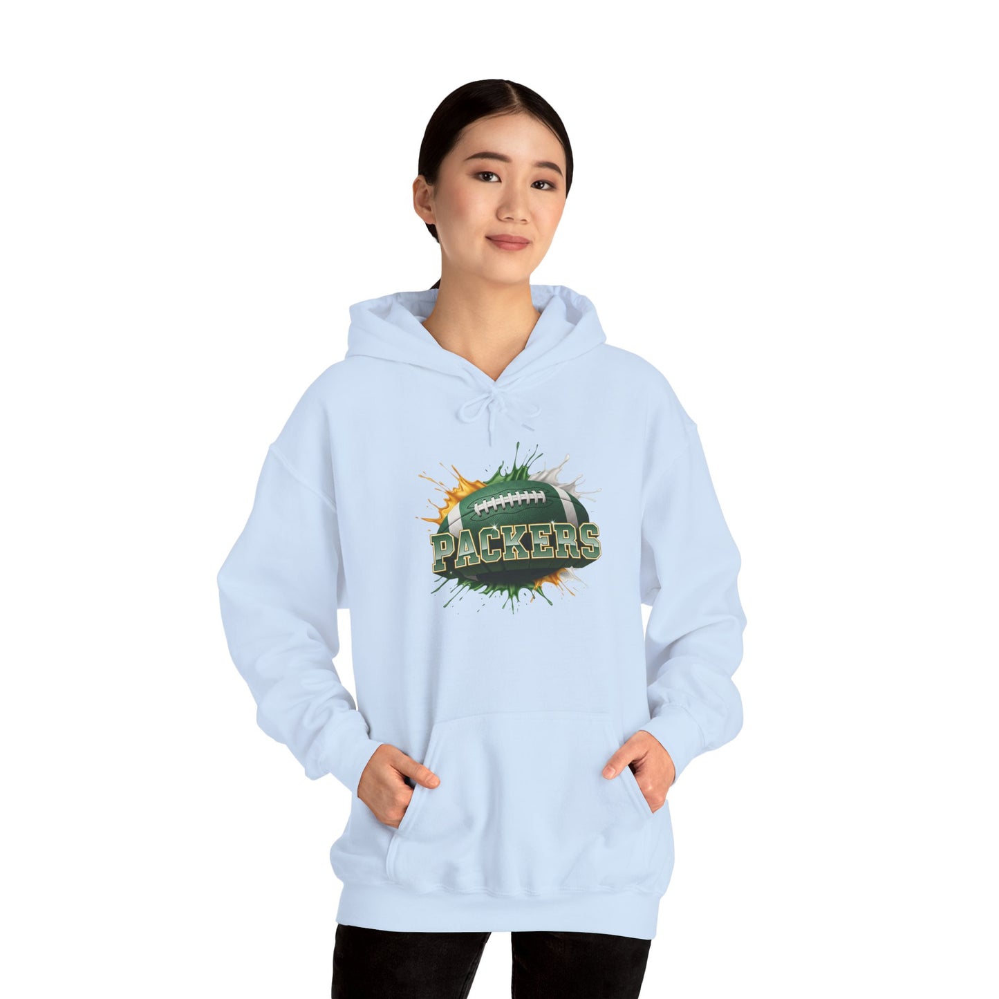 Green Bay Football Hoodie, Green Bay Team Hoodie, Football Gift for Green Bay Fans, Game Day Sports Fan Apparel, Football Fan Gift