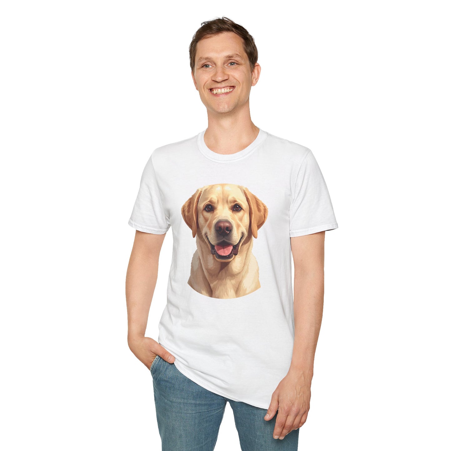 Labrador Retriever Dog Portrait Shirt – Lab Dog Lover Gift, Cute Dog Mom Tee, Dog Dad Shirt, Pet Breed Apparel