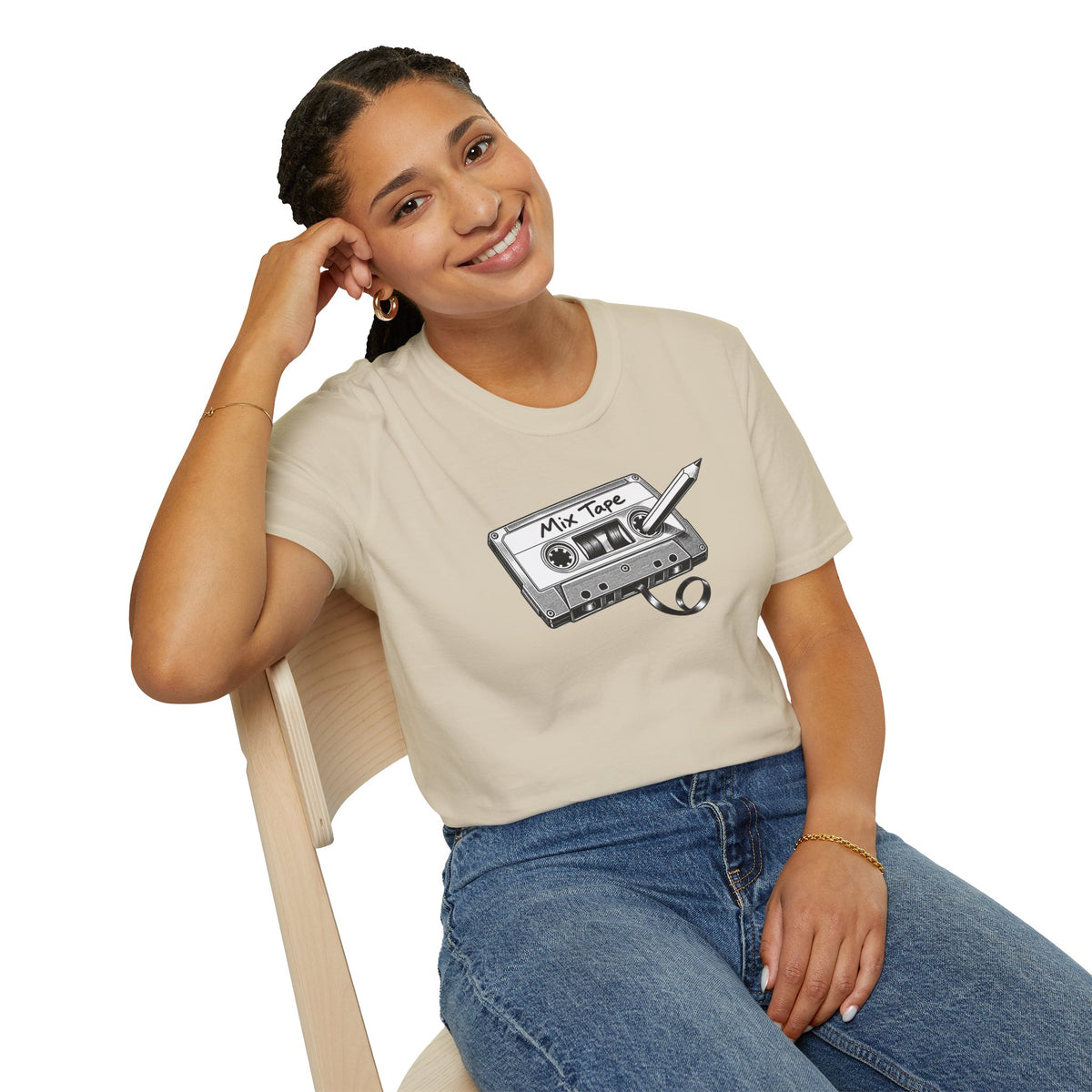 Retro Cassette Shirt, Vintage Music T-Shirt, Analog Audio Tee, Old School Music Lover Gift