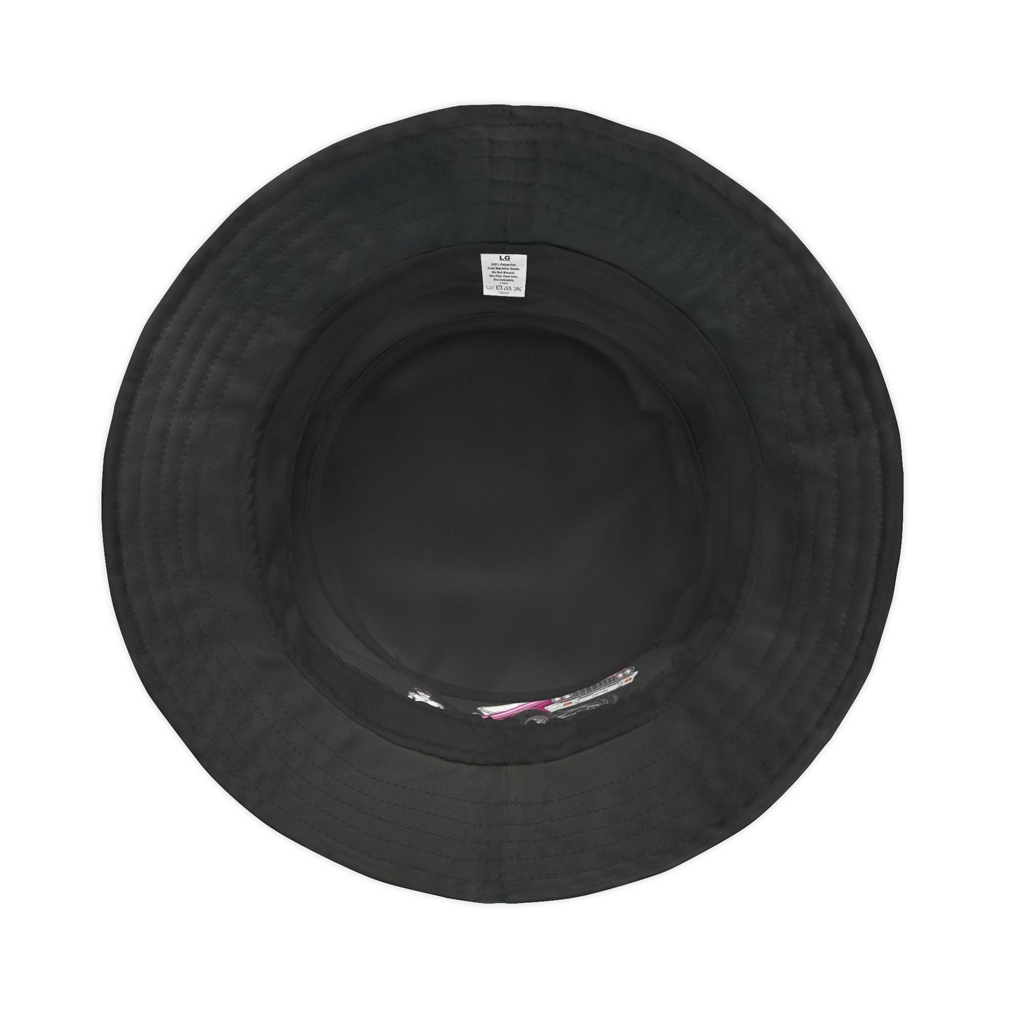 1964 Chevy Impala Hydraulics Lowrider Ink Drawing Bucket Hat - Old School Hip Hop Cholo Art Hat Design - Chicano Car Club Graphic Hat